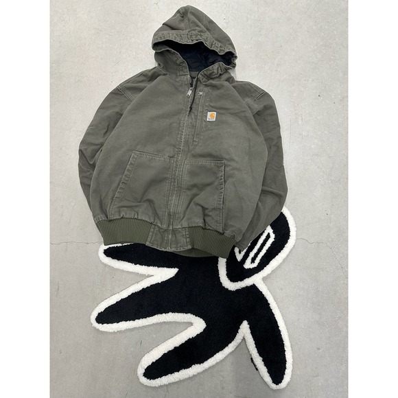 Carhartt Other - Carhartt J001 Detroit Jacket Moss Green Hooded Workwear Mens XL Loose Fit